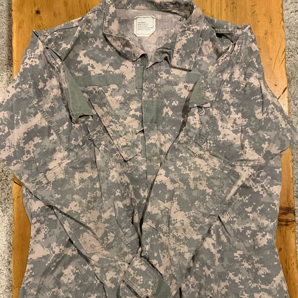 Thrifted Army Zip-Up